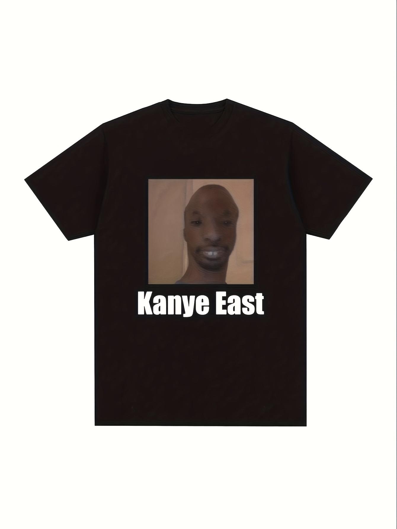 

Kester Kanye East Fun Emoji TShirt Unisex Retro Loose Street Style ShortSleeve Shirt with Kanye Emoji Print Pure AllSeason -... S разноцветный