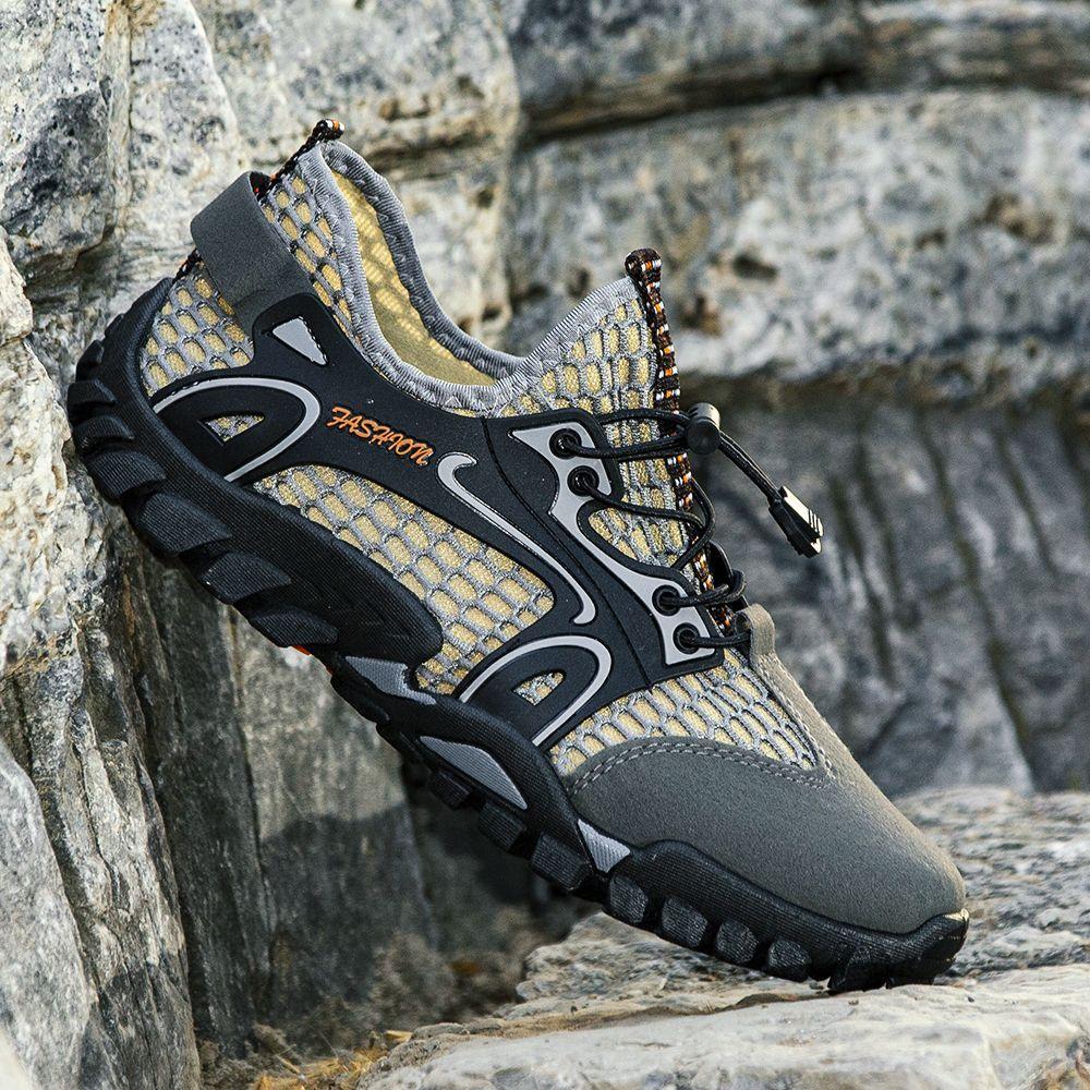 

Mountain Mesh Upper Breathable Sports Shoes for Men Simple Hiking Trekking Jump Korean Trends 2025 Athletic Man Casual Sneaker 39