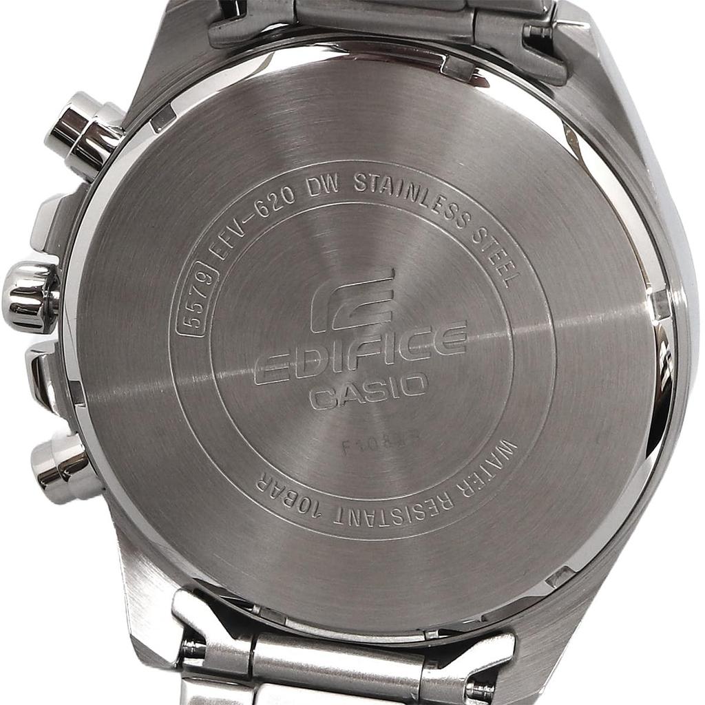 Casio Edifice Chronograph Uhr Schwarze Lünette Übersee-Modell Herren EFV-620D-1A4V