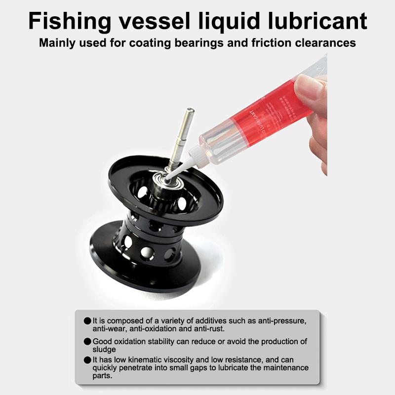 Protective Grease (20Ml) + Lubricant Oil For Fishing Reel Bearing Maintenance Oil Fishing Tool (20Ml X 2 Pcs)