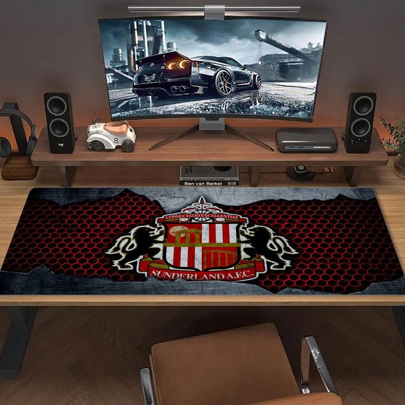 Sunderland A.F Large Size Mouse Pad Large Gaming Table Cushion Non-slip Laptop Tablet Big Mousepad XXL Mat Mini PC Playmat With Lock Edge
