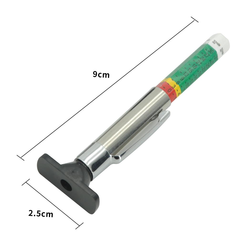 Car Tyre Measuring Pen Coded Tread Depth  Tool Cylindrical 25mm  Detection Gauge Auto Repair  Inspection ComponentsTackle
