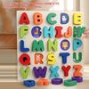 Wooden Alphabets Number Puzzle For Toddlers Premium Child-Safe Wooden Construction Home Educational Play