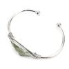 Hand-Wound Natural Crystal Rough Stone Amethyst Agate Bracelet, Bracelet Opening Adjustable B08