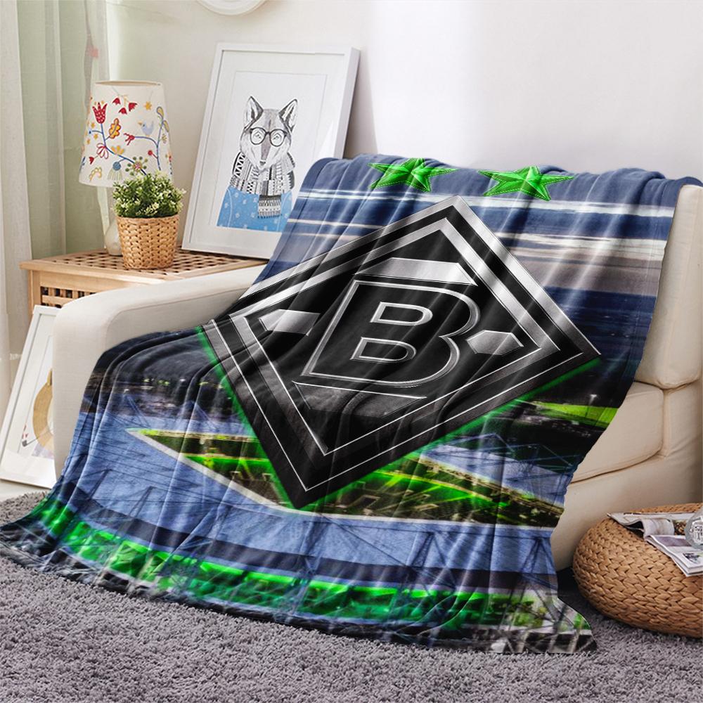 1pc Borussia Print Flannel Blanket, High quality Comfortable for All Seasons, Home Decor, Warmth and Comfort, Perfect for Christmas Gifts19