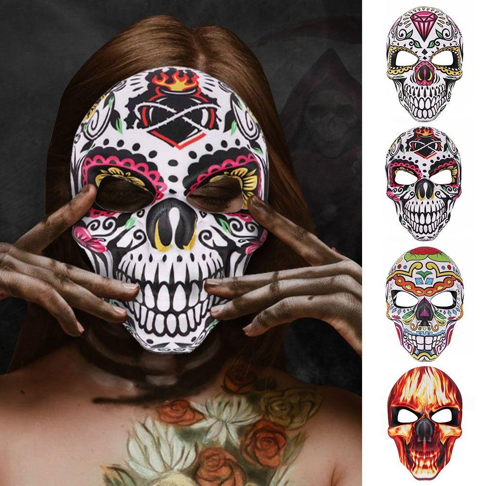 Adult Halloween Skull Mask Novelty Full Face Cosplay Mask DIY Party Mask