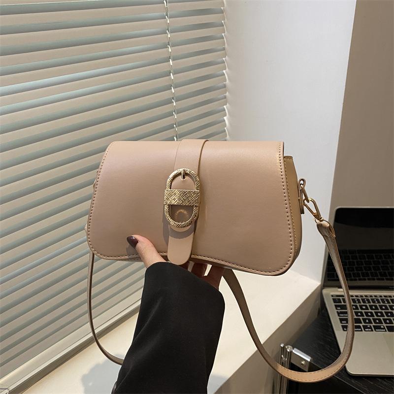 Sommer neu exquisit schlicht retro Mode lässig Textur Schulter Crossbody tragbar Unterarmtasche Frauen