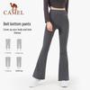 Camel Women's Elastic High-Waist Flare Yoga & Casual Pants