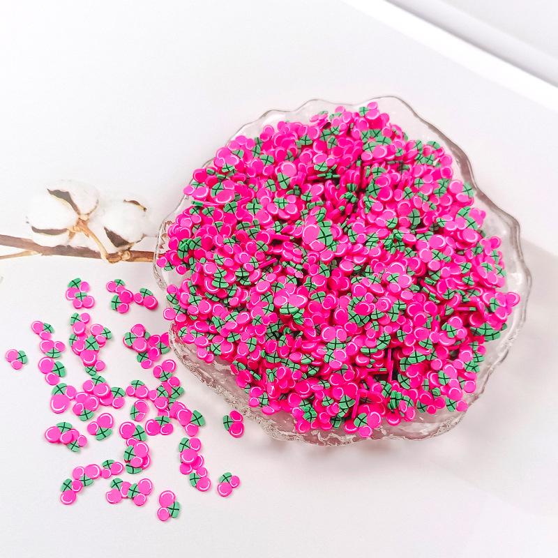 

Yaleduo 5 мм Полимерная глина Фруктовые ломтики для DIY, Эпоксидной смолы, Слайма и Крафтовых украшений. 500g/pack