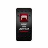 12V 24V Car Boat LED Button Switches Dual RED Lights 5P SPST Waterproof Rocker Switches for ARB Marine RV 4×4 Caravan