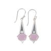 Rose Chalcedony Gemstone 925 Sterling Silver Jewelry Drop/Dangle Earrings 1.80" EE-50-16