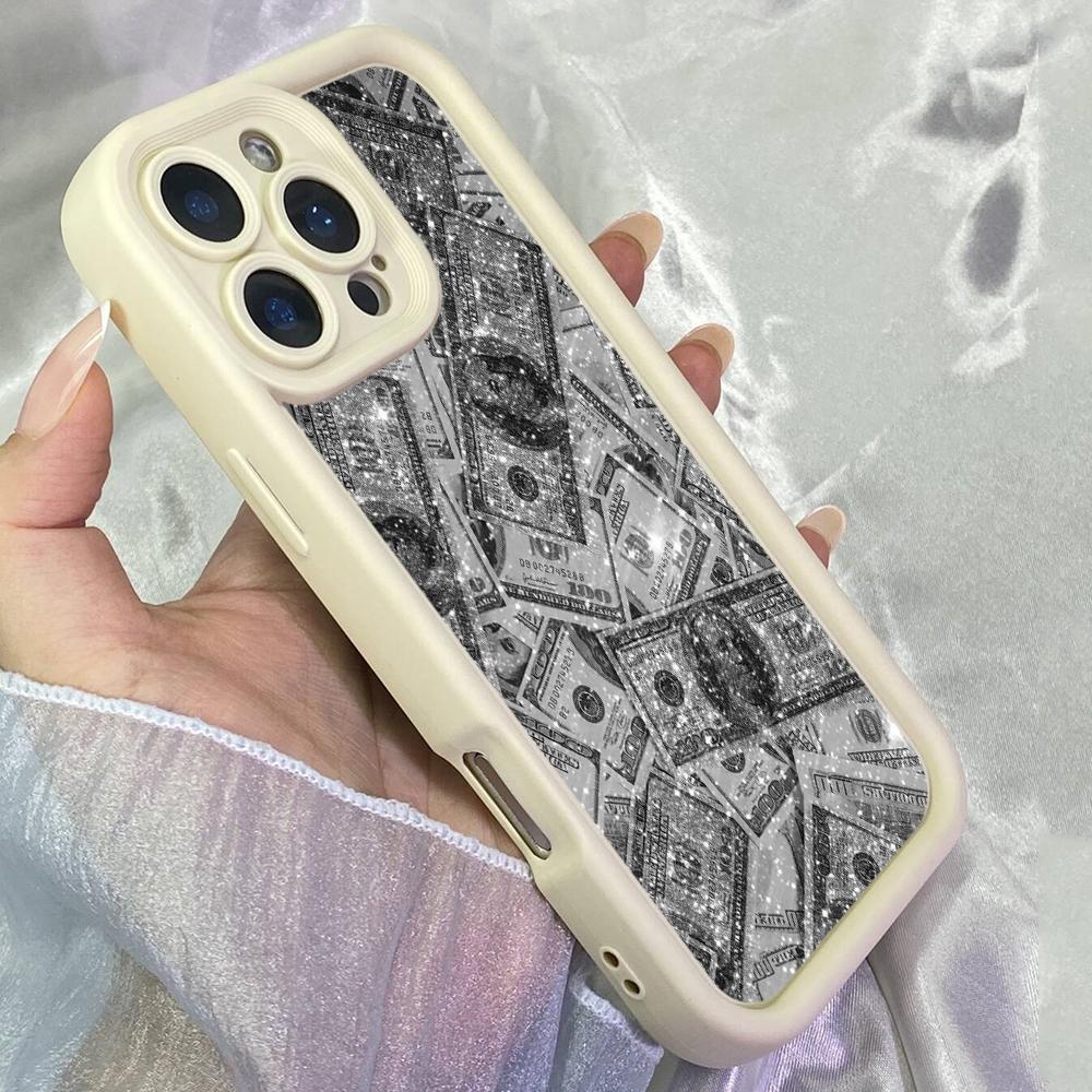 JT225 Dollar Money Art for iPhone 17 16 15 Pro Max Samsung S26 S25 Ultra A17 A16 A07 A56 Xiaomi 15T Redmi 15c 14C Soft TPU Case