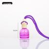 Transparent Refillable Car Air Freshener with Wooden Lid and Lanyard