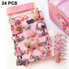 24pcs Gift Set Hair Accessories Baby Girls Hair Clips Bowknot Hair Clips Hair Clips Set Headdresses