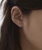 Lovetrix Silver 925 Mini Ribbon Earring