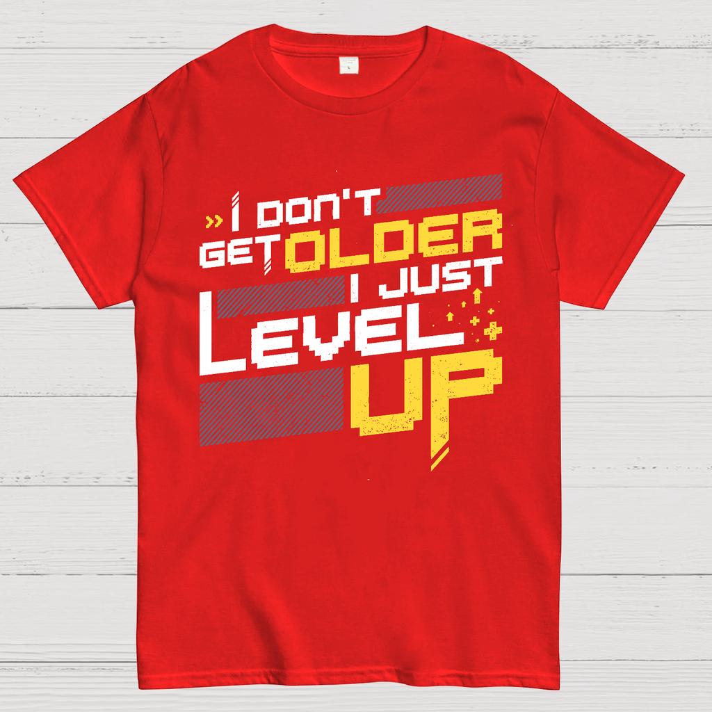 I Don't Older Just Level UP Cotton Summer Casual Cool Loose T-Shirt
