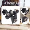 3 in 1 Dowel Jig Adjustable Template Lightweight Woodworking Joints Tool for Furniture