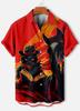 Stylish Men's Short Sleeve Abstract Pattern Shirt, Casual Summer Essential