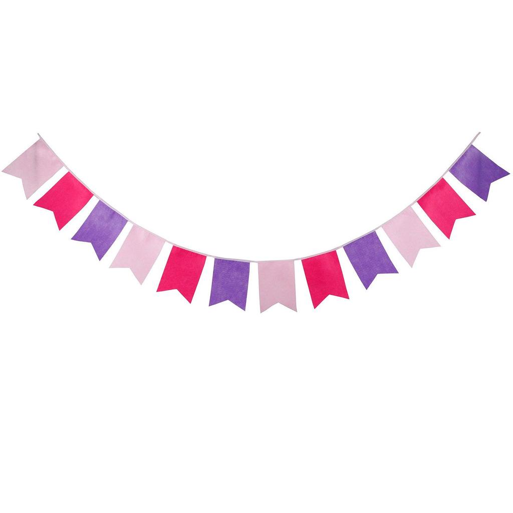 Colorful Kids' Birthday Camping Star and Fishtail Hanging Flags for Parties and Kindergarten Decor