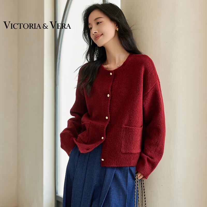 VICTORIA&VERA Damen Grobstrick Cardigan