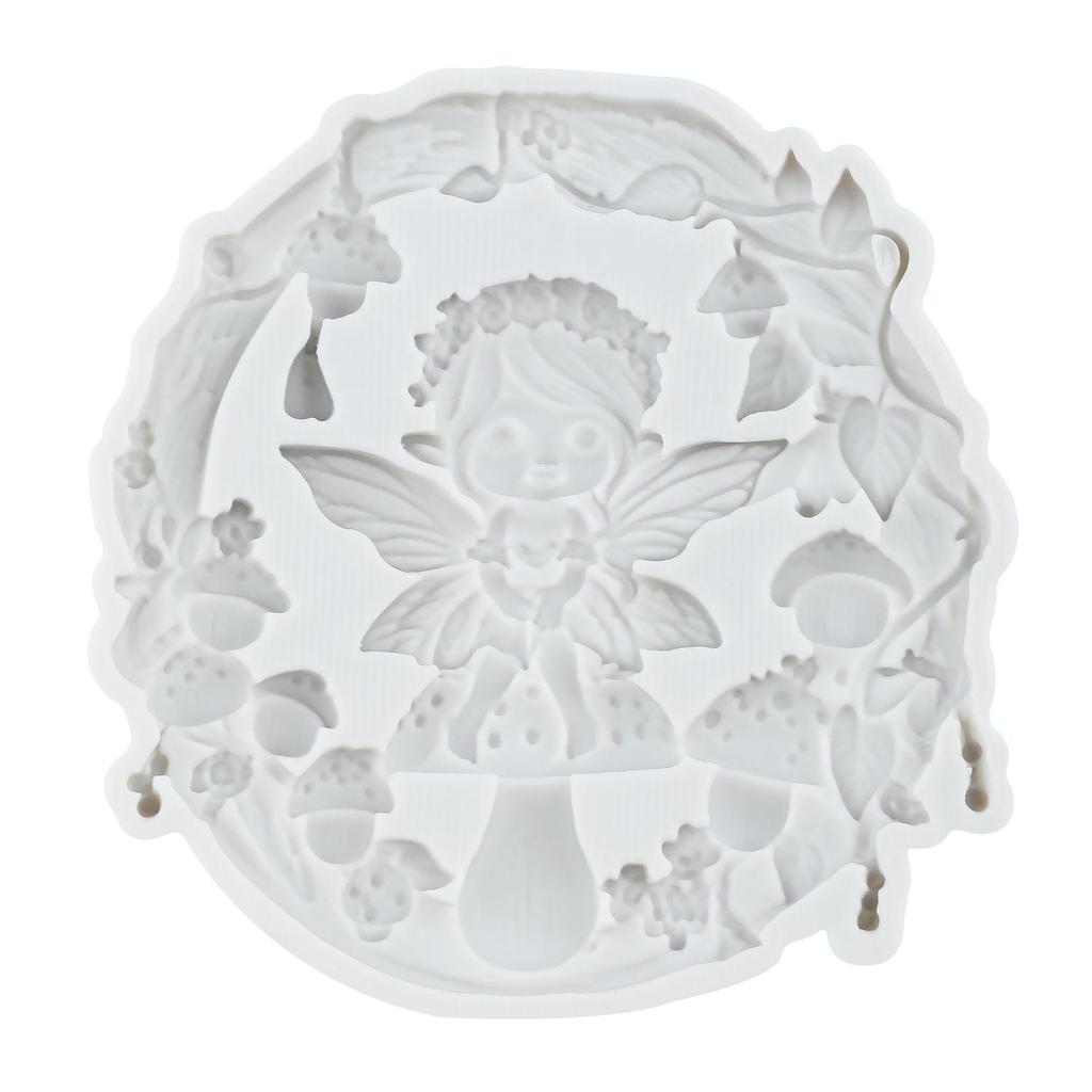 Flower Fairy Silicone Mold Butterfly Fairy Fondant Molds Cake Decorating Tools Cupcake Topper Candy Sugar Craft Gum Paste Polymer Clay