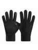 Fleece Lined Warm Motorcycle Gloves Men Full Finger Touchscreen Windproof