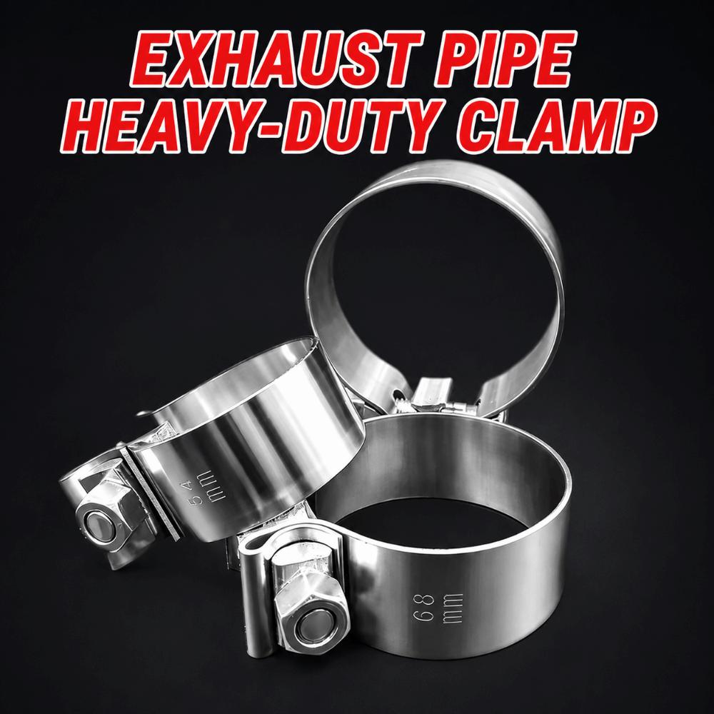 Stainless Steel Pipe Connection Hoop 40-76mm Steel Pipe Clamp Strong Hose Clamp
