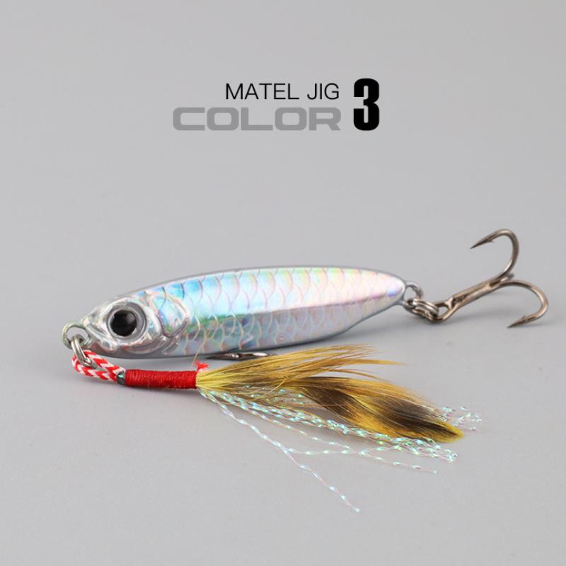 Micro Metal Jig 7G 10G 15G 20G 25G 30G Shore Casting Jigging Lure Shore Casting Saltwater  Fishing Lure Bit Artificial Bait