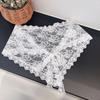 Flower Embroidery Triangle Short Skirt Trendy Butt Curtain Skirt Lace Trim Apron  Skirt Accessories