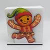 Xmas Gift for Home Wooden Christmas Napkin Holder, Gingerbread Man And Deer Design, Decorative Kitchen Accessory Vertical Paper Towel Storage