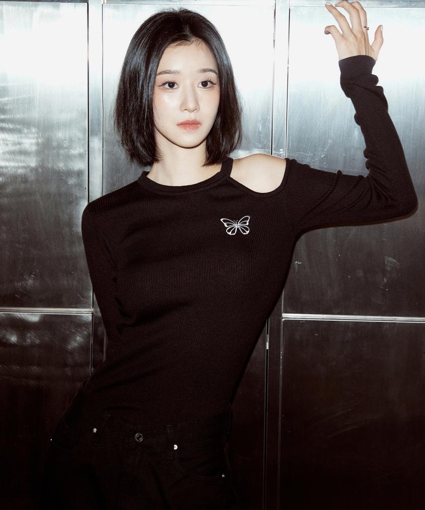 Nigaennikol Cut Out Butterfly Knit_2 Color