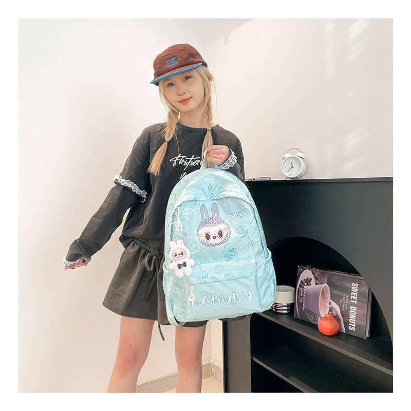 Pattern Highcapacity Cartoon Nylon Backpack Print Designs Girl Student Bag
