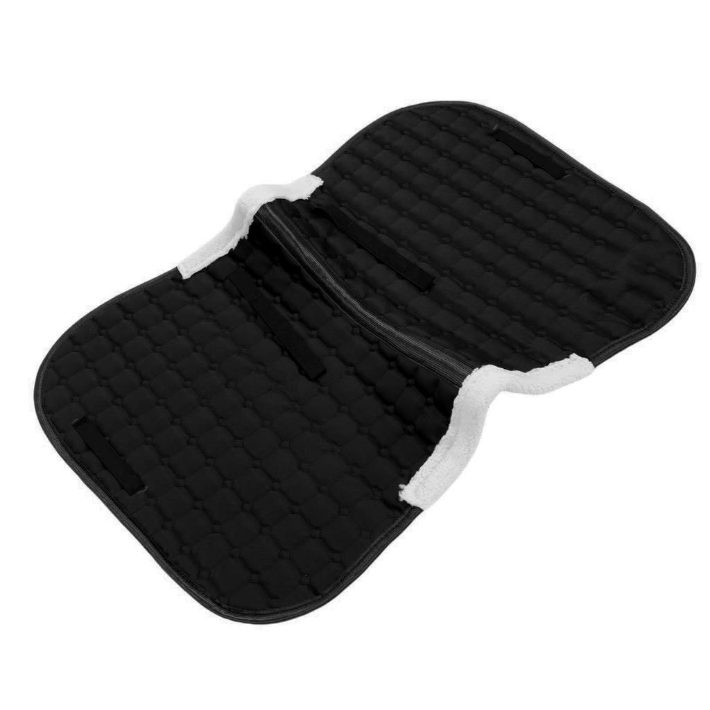 Horse Saddle Pad Sweat Absorbent Non Slip Comfortable Stylish 3D Tailoring Riding Seat Saddle Pad Black