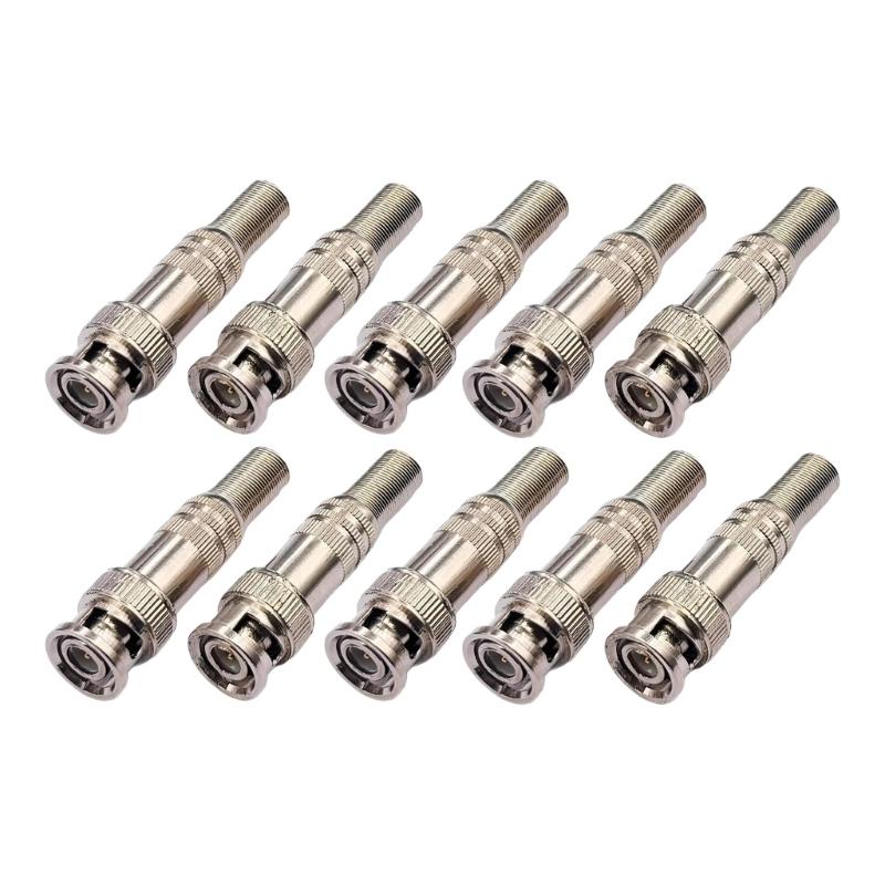 BNCQ9 Plugs High Durability For Security Cameras Featuring Not Need Soldering And Clear Signal Clarity