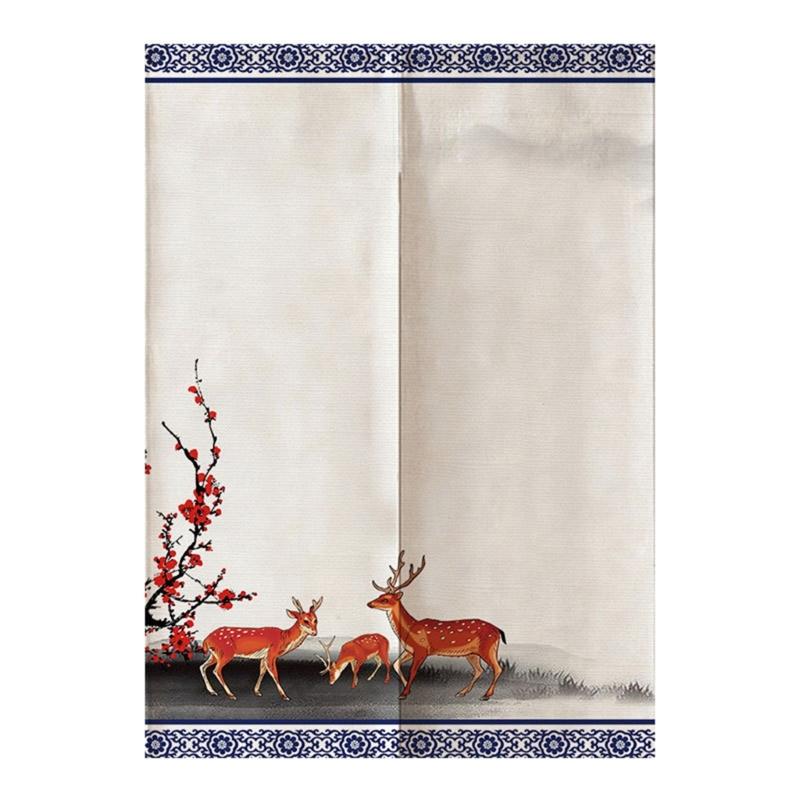 Decorative Cotton Linen Curtain Door Tapestry for Doorways Adding Elegances to Any Room Divider Kitchen Home Decoration