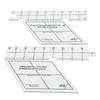 18inch Double Strip Quilting Ruler 60 Degree Diamond Quilt Ruler High Accuracy Transparent Quilting