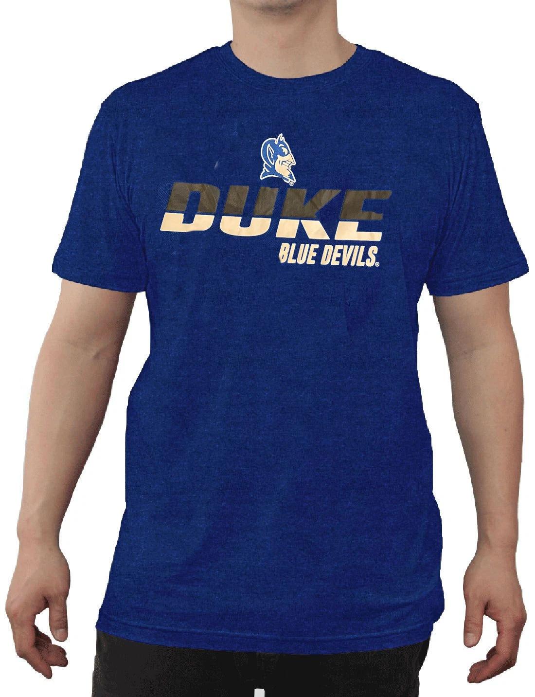 Duke Blue Devils Blue Synthetic Flash Short Sleeve T shirt S