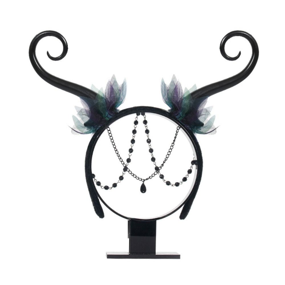 Gothic Halloween Stirnband Quasten Fee Haarreif Lustiges Elfenstirnband Damen