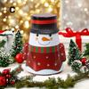 Christmas Cookie Tins with Lids for Gift Giving Small Xmas Tin Containers Round Metal Christmas Tins Empty Cookie Jar