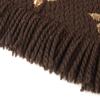 Great LOUIS VUITTON Scarf Escalp Logo Mania Shine Brown wool Women M71383 Used