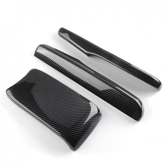 For Honda Civic 2016- 21 Carbon Fiber Style Armrest Box Cover Center Console