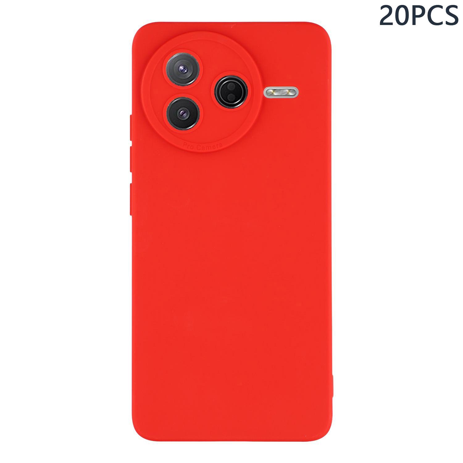

Bulk Purchasing 20Pcs For Xiaomi Redmi K80 5G/Poco F7 Pro 5G Case Precise Cutouts 1.3mm TPU Matte Phone Cover Red