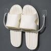 Waterproof Shoe Holder for Showers and Balconies Easy Installation Plastic Shelf Prevents Molds and Slipper Storage