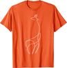 Minimalist Giraffe Tshirt  Minimalism  Outline Lineart Tee TShirt Unisex Summer Streetwear Tops Cotton Graphic T Shirts