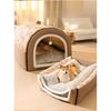 1.5kg Puppy Kennel Warm Winter Dog House Mat Nest Deep Sleep Tent Small Cat House Supply Detachable Washable Cat Bed Non-slip