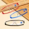 New Folding Reading Glasses with Box 360 °Rotating Lightweight Presbyopic Eyewear Women Foldable Reading Eyeglass Mirror Leg