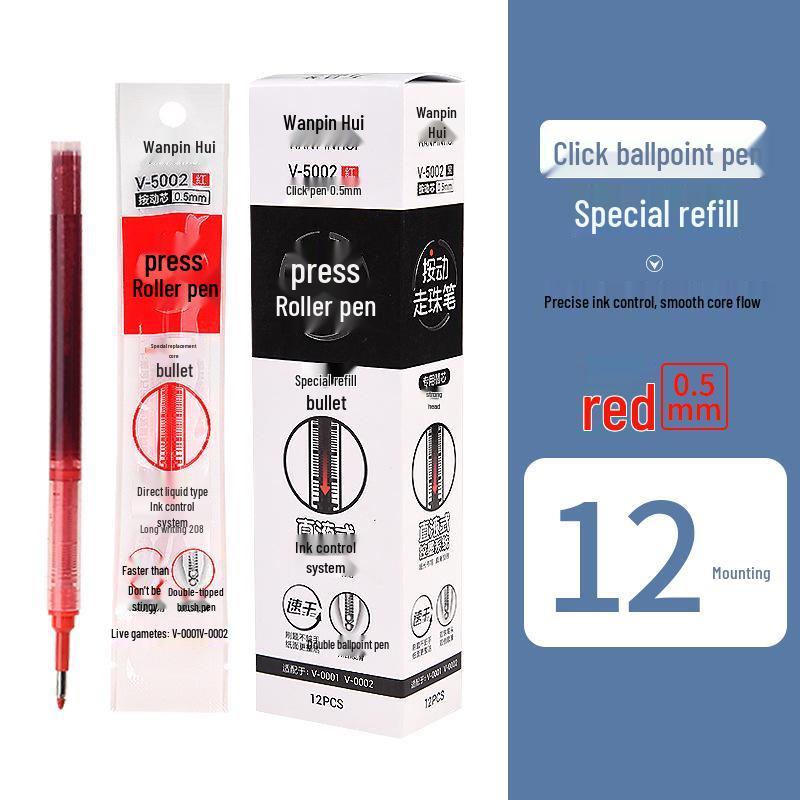 Large Capacity 0.5 Red Rollerball Pen for Students & Teachers