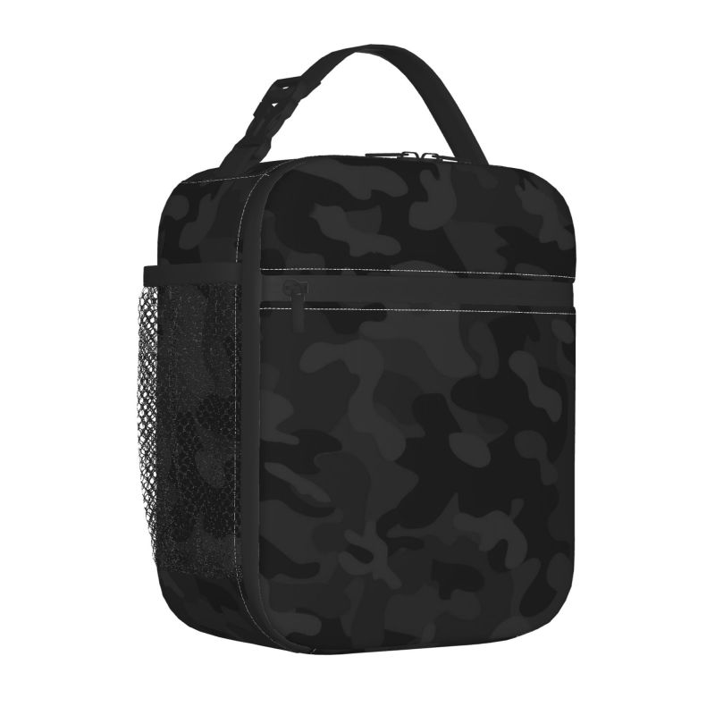 Tiger Stripe Camouflage Military Camo Lunch Bags Insulated Bento Box Portable Lunch Tote Resuable Picnic Bags Cooler Thermal Bag