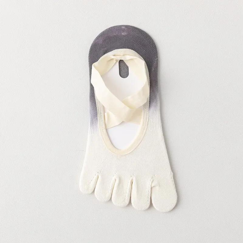 Five-finger Yoga Socks Backless Breathable Bandage Ballet Pilates Socks Women Professional Silicone Non-slip Dance Sports Socks