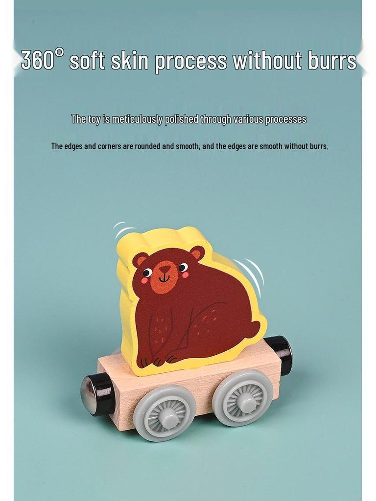 Magnetic Train Toy for Kids - Iron Educational Building Blocks Track, Suitable for Ages 1-6.